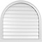 Ekena Millwork Round Top Surface Mount PVC Gable Vent: Functional, w/ 2"W x 2"P Brickmould Sill Frame, 32"W x 32"H GVPRT32X3203SF - alternate 1